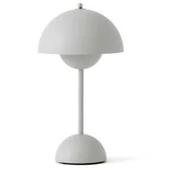 &Tradition Portabla Lampor|Portabla Lampor-Flowerpot VP9 Bordslampa Portabel, Matt Light Grey