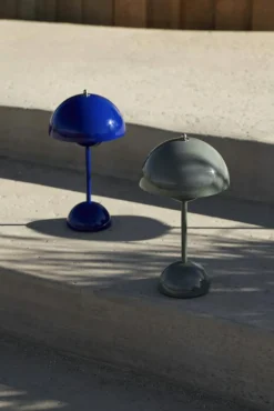 &Tradition Portabla Lampor|Portabla Lampor-Flowerpot VP9 Bordslampa Portabel, Matt Light Grey