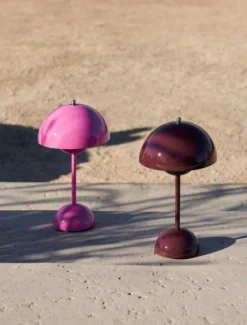 &Tradition Portabla Lampor|Portabla Lampor-Flowerpot VP9 Bordslampa Portabel, Matt Light Grey