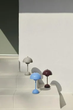 &Tradition Portabla Lampor|Portabla Lampor-Flowerpot VP9 Bordslampa Portabel, Matt Light Grey