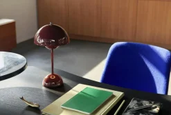 &Tradition Portabla Lampor|Portabla Lampor-Flowerpot VP9 Bordslampa Portabel, Matt Light Grey