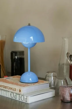 &Tradition Portabla Lampor|Portabla Lampor-Flowerpot VP9 Bordslampa Portabel, Matt Light Grey