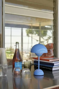 &Tradition Portabla Lampor|Portabla Lampor-Flowerpot VP9 Bordslampa Portabel, Matt Light Grey