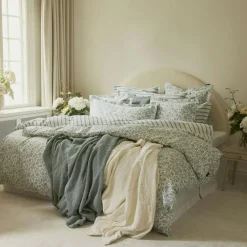 Lexington Överkast-Flowers Jacquard Överkast 260x240 cm, Eucalytus