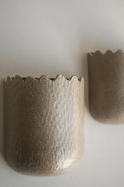 Flowery Väggkruka 19 cm, Beige