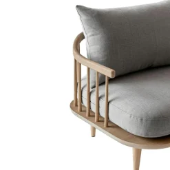 &Tradition 3-Sitssoffor-Fly sofa Sc2 Soffa, Vitoljad Ek / Hot Madison 094