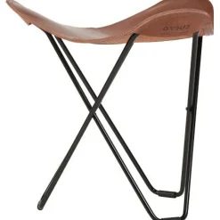 Cuero Fotpallar-Flying Goose Pampa Pall, Montana/Black