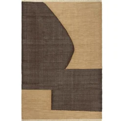 Forene Matta 140x200 cm, Tan/chocolate