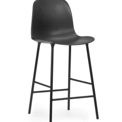 Normann Copenhagen Barstolar & Barpallar-Form Barstol Hög Rygg 65 cm Stål, Svart