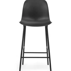 Normann Copenhagen Barstolar & Barpallar-Form Barstol Hög Rygg 65 cm Stål, Svart