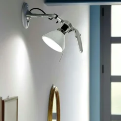 Luceplan Sänglampor|Vägglampor-Fortebraccio Vägglampa, Vit