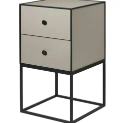 Audo Copenhagen Sängbord & Nattduksbord|Sängbord & Nattduksbord-Frame 35 Sidobord Med 2 Lådor, Sand