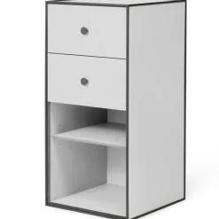 Frame 70 Sidobord Med 2 Lådor, Smoked Oak