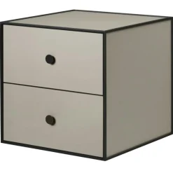 Frame 35 Sängbord Med 2 Lådor, Rökt Ek