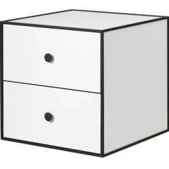 Frame 35 Sängbord Med 2 Lådor, Rökt Ek