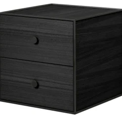 Frame 35 Sängbord Med 2 Lådor, Rökt Ek