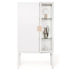 Asplund Skåp & Vitrinskåp-Frame Semi Skåp, Taupe / Svart