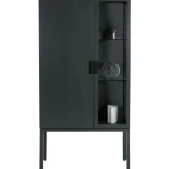 Asplund Skåp & Vitrinskåp-Frame Semi Skåp, Taupe / Svart