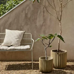 Broste Copenhagen Prydnadskuddar & Fodral-Franca Kuddfodral 50x50 cm, Gul