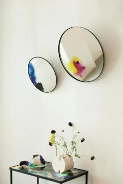 Francis Väggspegel 1100 mm, Vit / Blå