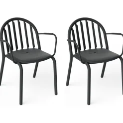Fatboy Trädgårdsstolar-Fred's Karmstol 2-pack, Antracit
