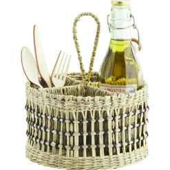 Madam Stoltz Korgar-Förvaringslåda Sjögräs, 20x24 cm