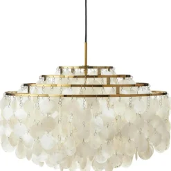 Verpan Ljuskronor & Takkronor|Pendellampor-FUN 10DM Pendel, Mässing / Seashell