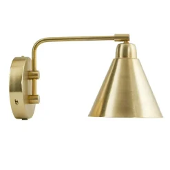 House Doctor Sänglampor|Vägglampor-Game Vägglampa Vridbar, Mässing/Vit