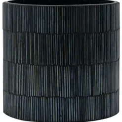 Gara Ljuslykta Svart 10 cm