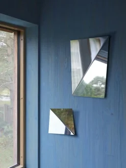 Muuto Väggspeglar-Gaze Spegel Rostfritt Stål, 35x50 cm