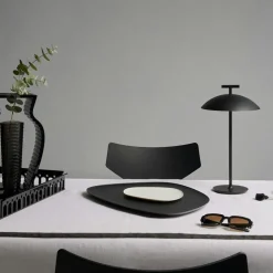 Geen-A Mini Bordslampa Portabel, Tegelröd