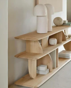 Geometric Bokhylla Låg, Ek