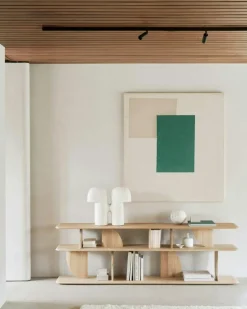 Geometric Bokhylla Låg, Ek