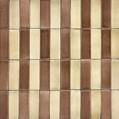 House Doctor Matbord Och Barbord-Geometric Cafe table / Sidobord, Brun/Blå