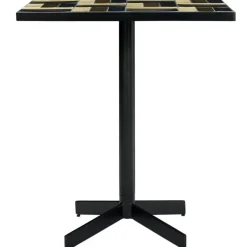 House Doctor Matbord Och Barbord-Geometric Cafe table / Sidobord, Brun/Blå