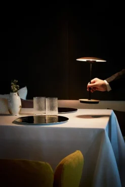 Marset Portabla Lampor|Portabla Lampor-Ginger 20 M Bordslampa Portabel, Wenge