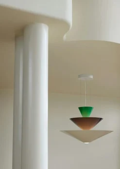 Gio LN14 Pendel Ø60 cm, Röd / Vinröd