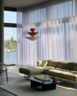 Gio LN14 Pendel Ø60 cm, Röd / Vinröd