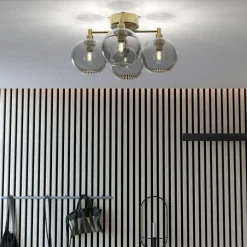 Gloria Plafond 460 mm, Mässing / Rökt