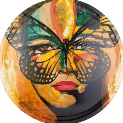 Carolina Gynning Brickor-Golden Butterfly Bricka, 31 cm