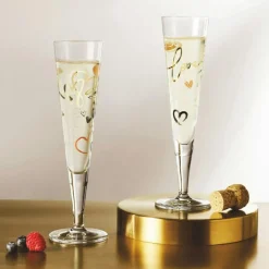 Ritzenhoff Champagneglas-Goldnacht Champagneglas 2-pack, F24