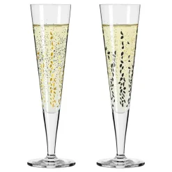 Ritzenhoff Champagneglas-Goldnacht Champagneglas 2-pack, F24