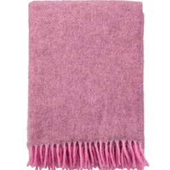 Klippan Yllefabrik Plädar & Filtar-Gotland Pläd 130x200 cm, Grå / Orange