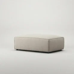 Decotique Fotpallar|Modulsoffor-Grand Fotpall Minetyg, Sandshell Beige