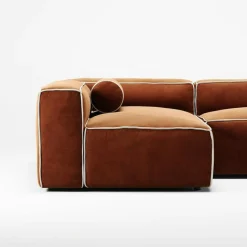 Grand Hue Loungesoffa 3-Sits Öppet Avslut Höger, Steam White / Mine Graphite