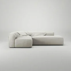 Decotique Modulsoffor|Hörnsoffor & Divansoffor-Grand Loungesoffa 3-Sits öppet avslut Höger Minetyg, Sandshell Beige