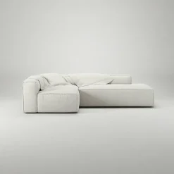 Decotique Modulsoffor|Hörnsoffor & Divansoffor-Grand Loungesoffa 3-Sits öppet avslut Höger Minetyg, Sandshell Beige