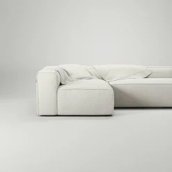 Decotique Modulsoffor|Hörnsoffor & Divansoffor-Grand Loungesoffa 3-Sits öppet avslut Höger Minetyg, Sandshell Beige