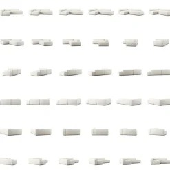 Decotique Modulsoffor|Hörnsoffor & Divansoffor-Grand Loungesoffa 3-Sits öppet avslut Höger Minetyg, Sandshell Beige