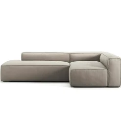 Decotique Modulsoffor|Hörnsoffor & Divansoffor-Grand Loungesoffa 3-Sits öppet avslut Vänster Minetyg, Sandshell Beige